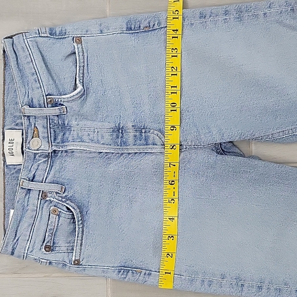 Agolde Nico Button-fly Jeans Size 24 - Picture 10 of 12